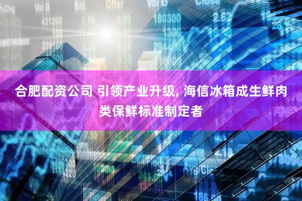 合肥配资公司 引领产业升级, 海信冰箱成生鲜肉类保鲜标准制定者